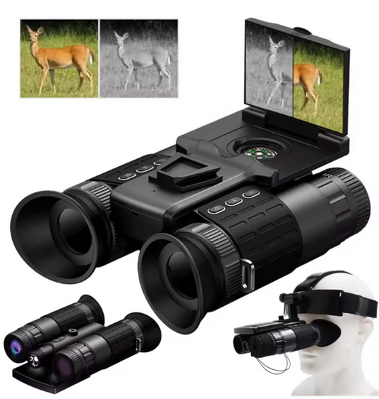 Military-Grade Night Vision Binoculars with Tactical Light – 600m Range | 8X Zoom