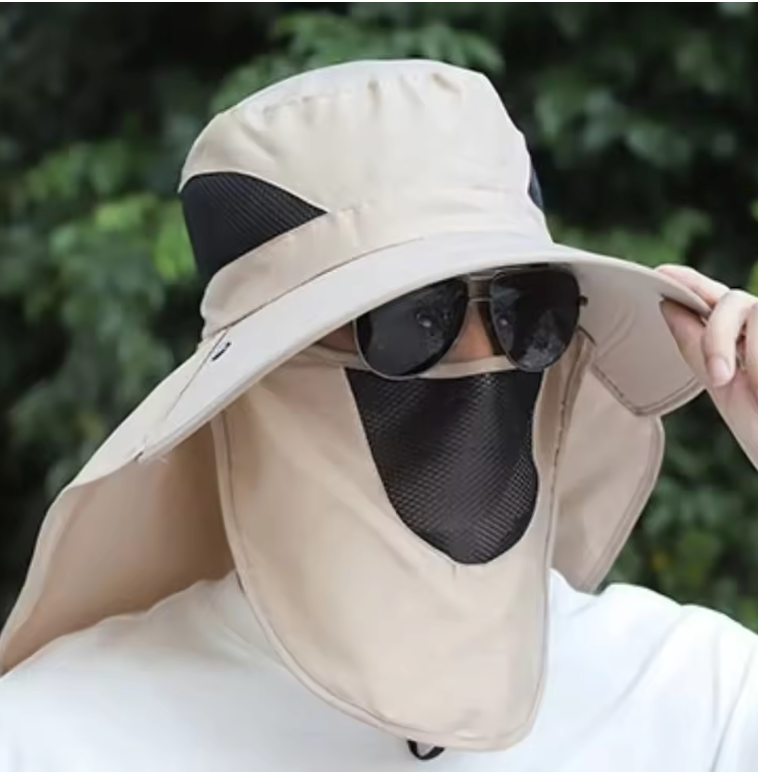 All-Weather UV Protection Outdoor Hat with Neck Shield