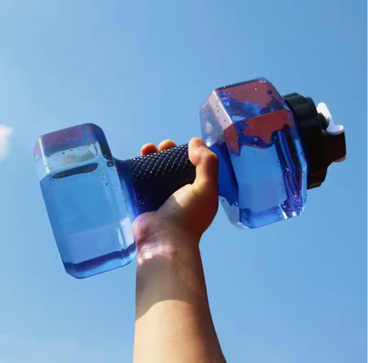 2.2L Dumbbell-Shaped Sports Water Bottle – Hydration Meets Motivation